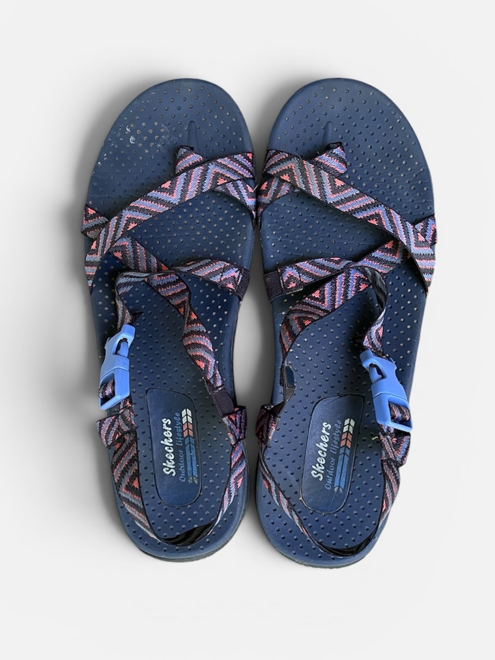 Skechers Outdoor Lifestyle Reggae Sandal in Navy Multi Size 10 - Picture 9 of 10